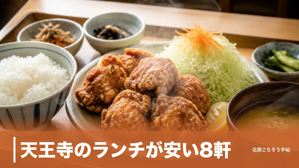 天王寺のランチが安い8軒｜858円の唐揚げ定食から999円のとんかつまで価格順に紹介のアイキャッチ画像