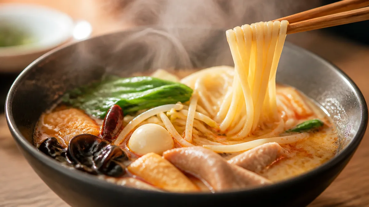 麺で選ぶ日は、量り売りの麻辣湯か自家製麺の鶏白湯かの解説画像