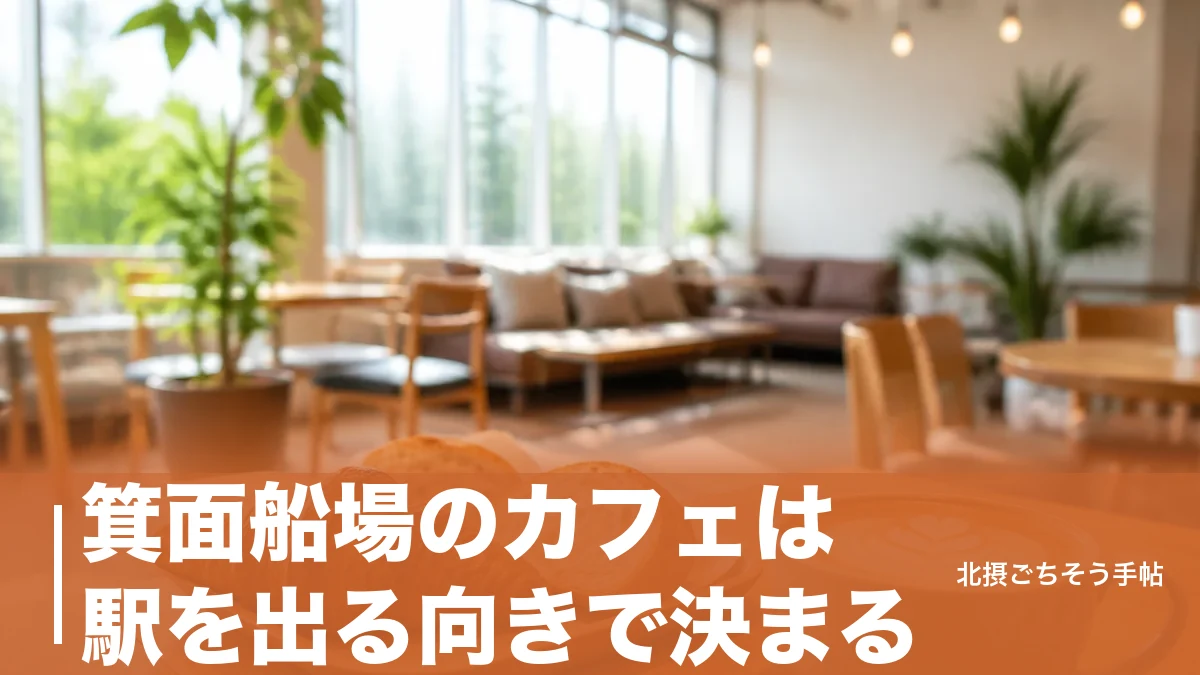 箕面船場のカフェは駅を出る向きで決まる｜朝9時から夜22時まで5軒を時間帯で使い分けるのアイキャッチ画像