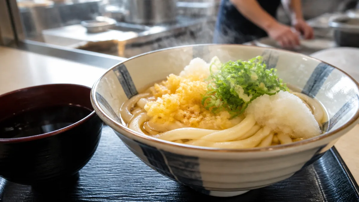 ぶっかけうどん220円、南海電車の社員食堂「難波給食所」の入り方の解説画像