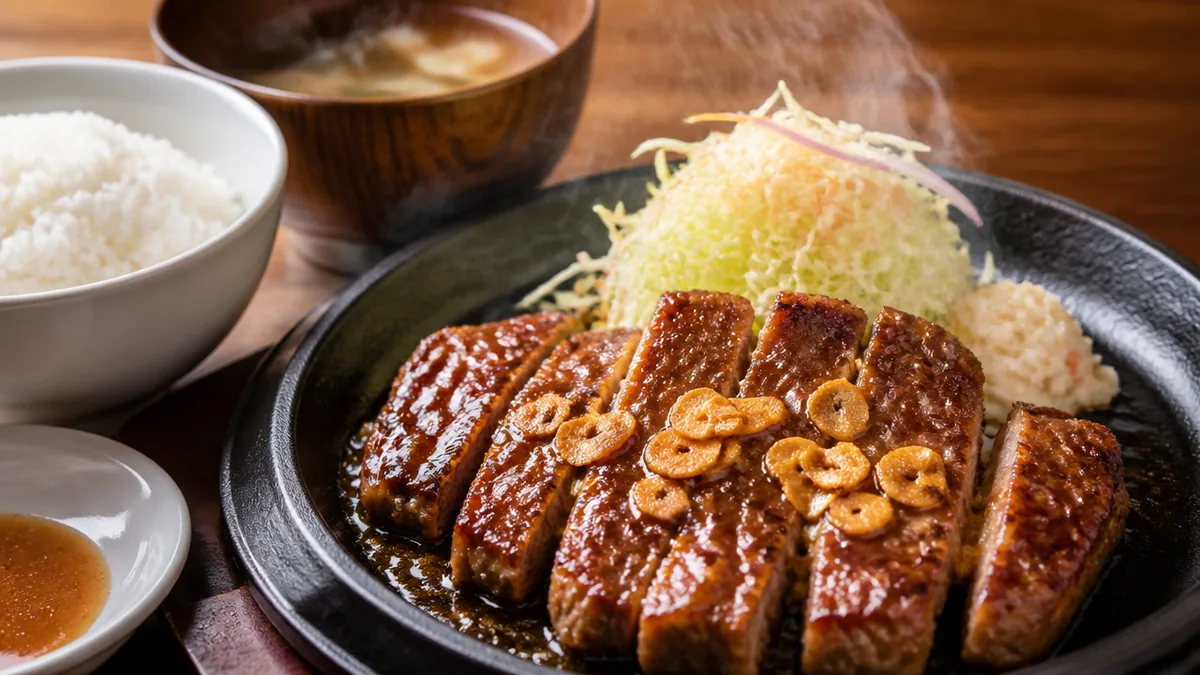 予算を1,000円台に上げるなら、豚ステーキの「大阪トンテキ なんばウォーク店」の解説画像