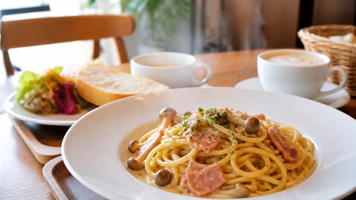 1,540円のパスタセットで、気取らないフレンチ気分を味わうの解説画像