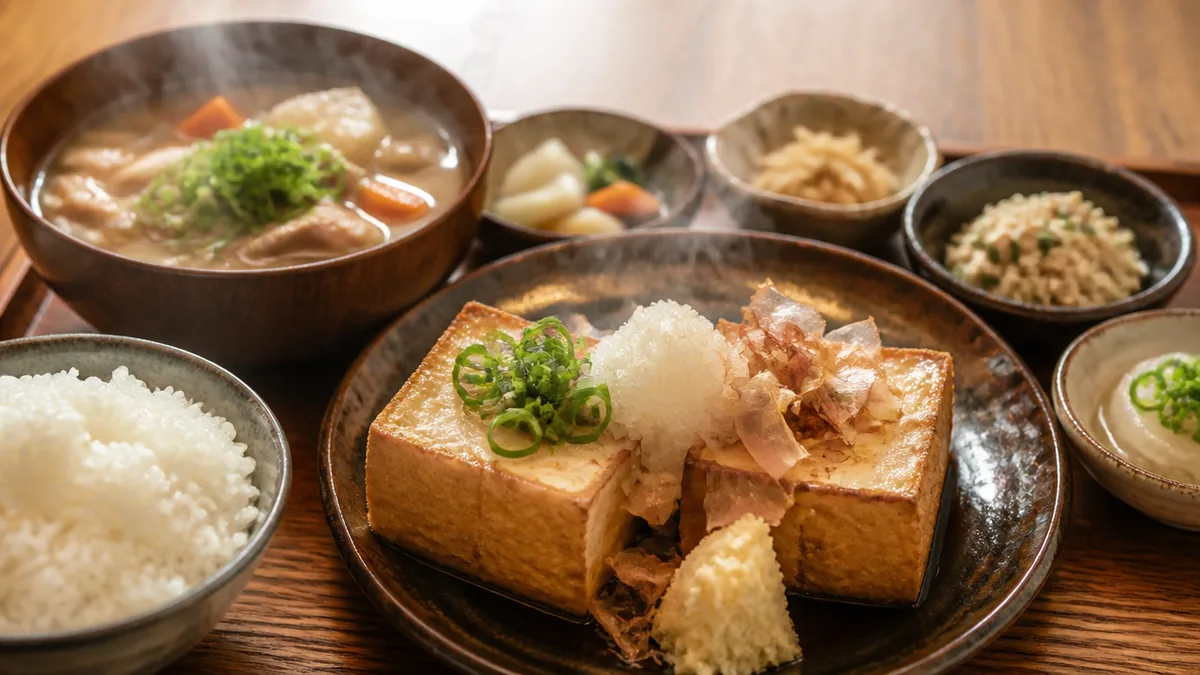 珍竹林なんば店はどんな店？厚揚げと豚汁に絞った専門店を先に把握の解説画像