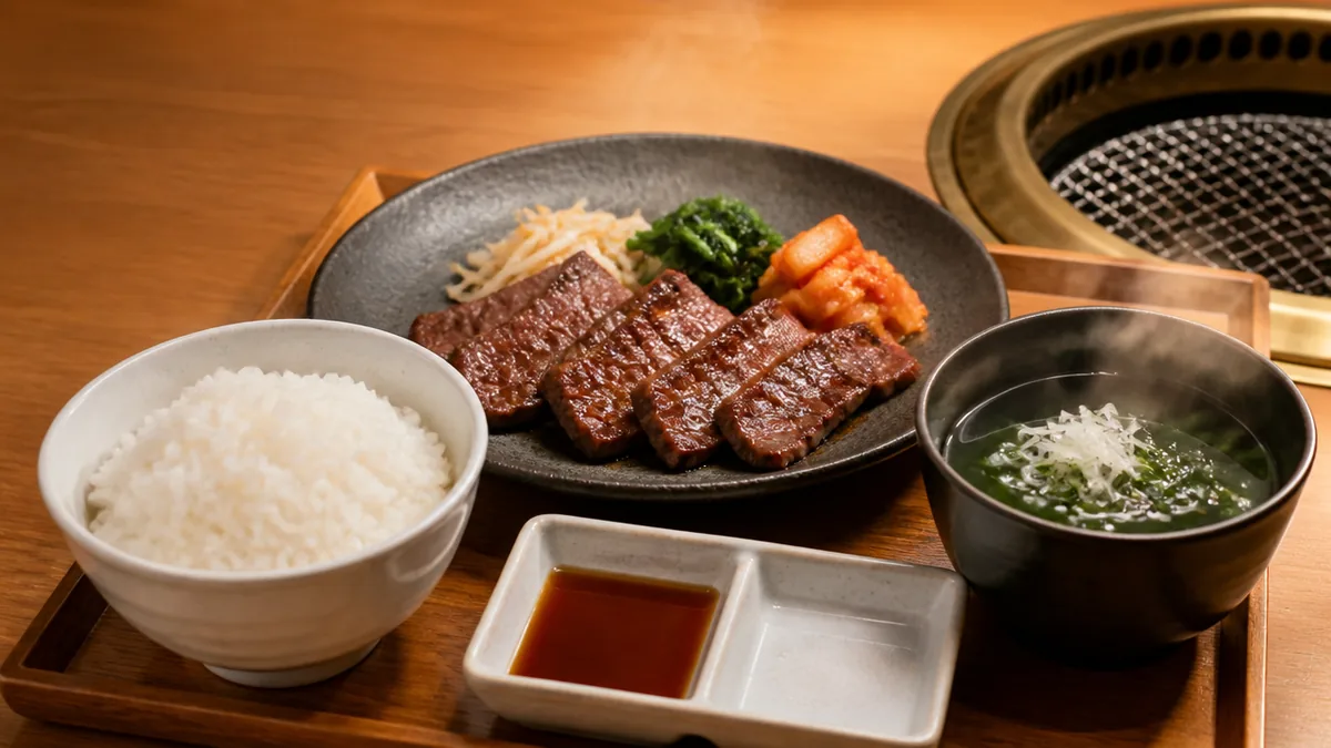 天満 焼肉 藤四郎は1,500円のハラミ定食が軸|夜は770円の赤身から選ぶのアイキャッチ画像