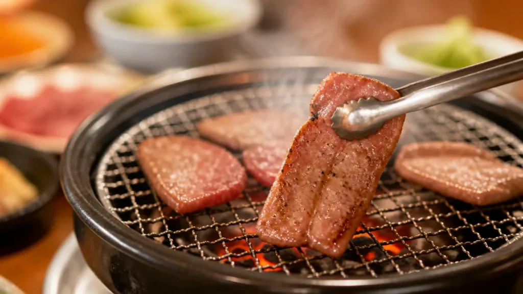 炭火焼肉 七輪 高槻店は駐車場つきの夜焼肉｜1,276円の塩タンと192席の使い方のアイキャッチ画像
