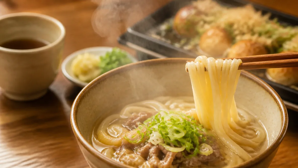 山あいの定食と夜の〆：かやの木とかすうどん かすまるの解説画像