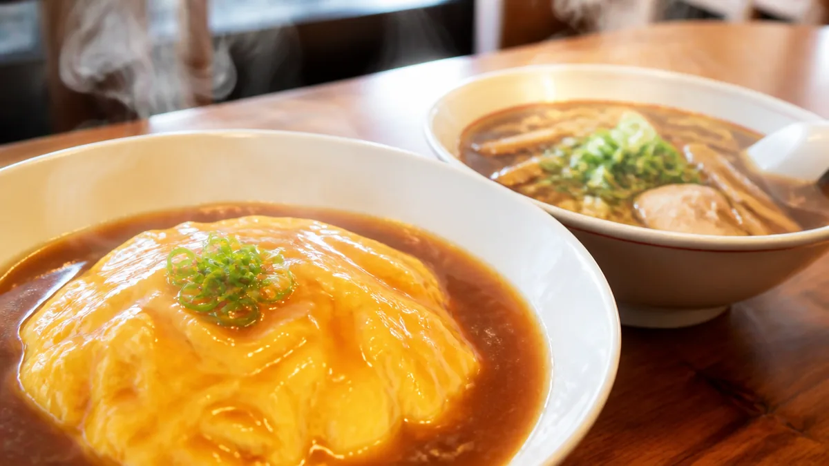 天津飯とラーメン、天鳳で味わいたい一皿の中身の解説画像