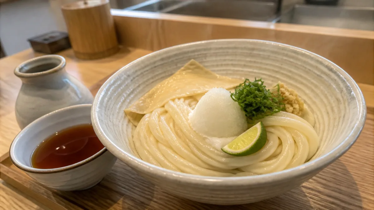 おうどん ゆ かわってどんな店？池田・満寿美町に開いた12席の自家製麺うどんの解説画像